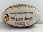 Minnesota Vikings Hassan Jones Presentation Game Used Ball Vs Rams 9 21 1986
