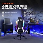 X Rocker Achiever Pc Video Gaming Chair Rgb Led Lighting Adjustable Ergonomic