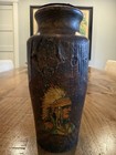Vintage Adirondack Native American Indian Wood Souvenir Vase