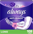 Always Xtra Protection Daily Liners  Long Unscented  Anti-bunch  108 Count _ Usa