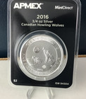 Canadian Howling Wolves  3 4 Oz Silver  Bu Coins