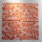Japanese Furoshiki Wrapping Cloth Double Sided Camellia Cotton 100  Orange Blue