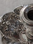 Antique Gorham Art Nouveau Sterling Silver Repousse Chamber Candle Stick Holder