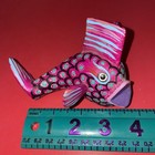 Purple Beautifullyfish Wood Carving Oaxacan Mexican Folk Art Hand-painted Signed