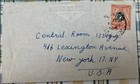 Kut 1951 Kisumu Kenya Cover To New York Central Railroad Nyc 20c Crane