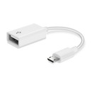 2 Pack Black Micro Usb Cable Male Host To Usb Female Otg Adapter Android Tablet 