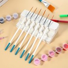 6 Pcs Script Liner Brush Long Fine Point Liner Tip Brush Pinstriping Paintbru   