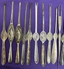 30 Pc Silverplated Lobster   Seafood   Nut Picks Antique To Vintage Mix