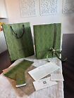 Gucci Empty Box Full Set  Gift Bag  Cards  Wrapping Paper And Ribbon