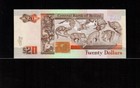 1990 Belize  20 Dollars Large Format Gem Unc - Rare 