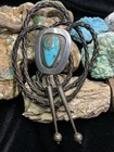 Vintage  Native American    frank Patania Shop    Sterling Silver   Turquoise Bolo