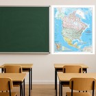 North America Wall Map - Atlas Of Canada - 34  X 39  Laminated