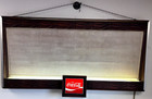 Vintage Coca-cola Wall Lighted Menu Board Sign Wood Frame 48    Retro Bar