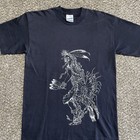 Vintage Native American T-shirt Size M Black 90s Indian Southwestern - Pre-owned