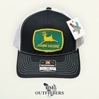 John Deere Vintage Patch Hat Richardson 112 Black White 5-panel Pm Outfitters