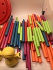 Vintage 1990 s Playskool Plastic Tinkertoy Lot Of 175  Pieces Lot No Tube Box