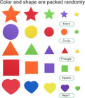 1500 Pieces Self Adhesive Foam Stickers Mini Geometry Shapes Eva Foam Stickers F