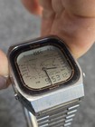 Rare Vintage Pulsar Ana-digital Y951-5009 World Time Mens Watch Missing Crown