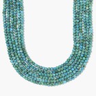 Natural Blue Turquoise Smooth Round Beads Size 2mm 3mm 15 5   Strand