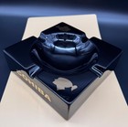 Cohiba Cigar Ashtray - Large Square Black   Gold 8 1 2 X 8 1 2