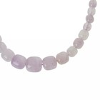 Jay King Sterling Silver Misty Lilac Quartz Graduated Bead Necklace  18 