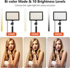 2 Pack Led Video Light  Photography Lighting Kit  2400-6800k Dimmable Studio Lig