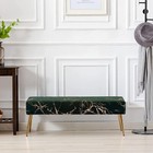Modern Upholstered Bench Velvet Ottoman Bench For Bedroom Entryway Accent Bench