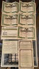 Huge   32 Pc Vintage Stock Share Certificate Lot W  List