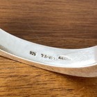 Heavy 53g Sterling Silver Taxco Bracelet Mexico 925 Geometric Modernist Bangle