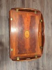 Vintage Mid Century Modern Hekman Butler Tray Table  Mahogany  18 