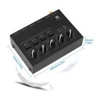 4 Channel Stereo Audio Mixer Mini Line Mixer With Usb Power