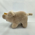 Steiff Jolanthe Pig Plush Vintage 9  Stuffed 3810 17 Original Yellow Button Tag