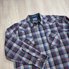 Vintage Pendleton High Grade Western Wear Men Xl 100  Virgin Wool Pearl Snap Usa