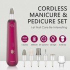 Professional Manicure Pedicure Set  Cordless Electric Nail File Kit