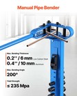 Vevor Manual Pipe Bender Max 200   Pipe Tube Bending Tool With 14 Bending Dies