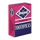 Diamond Toothpicks  Round Natural Wooden Bamboo Tooth Picks For Teeth  Appetizer