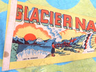 Vintage Glacier National Park Pennant Banner Flag 24 