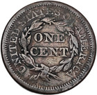1844 Braided Hair Large Cent Fine Free Usa Shipping