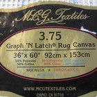 Mcg Textiles Graph  n Latch Rug Canvas 3 75 36  X 60  Made In Usa
