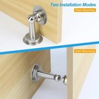 Stainless Steel Door Stopper Magnetic Door Stop Catch Wall Floor Mount Holder