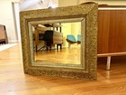 Vintage Beveled Gilded Gold And Silver Mirror 31    X 27   
