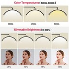 Moon Led Lash Floor Light-adjustable Brightness Warm To Cool Esthetician Light