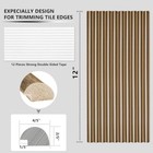  10-pack Tile Edge Trim  12  Wall Molding Trim For Peel And Stick Copper