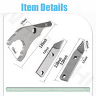 Air Metal Shear Cutter Cutting 3 Blade Set Centre For Steel Aluminium 18 Gauge W