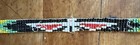 Vtg 1950s Loom Beaded Strip 24  Native American Style Thunderbird Belt Ribbon