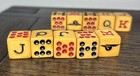 Vintage Bakelite Butterscotch 1950s Set Poker Dice Die 4 Sets 20 Pieces 5 8    M