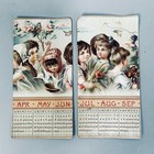 Antique 1800 s Calendar Set Congregationalist Victorian Americana Ephemera Cards