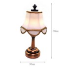 1 12 Scale For Dollhouse Miniature Table Lamp Led Light Lamp Battery-use Decor