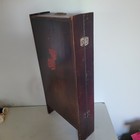Vintage Portable Wood Folding Sewing Spool Thread Cabinet Organizer