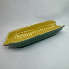 Le Creuset Corn Cob Butter Dish Green Yellow Corn Shaped Stoneware New